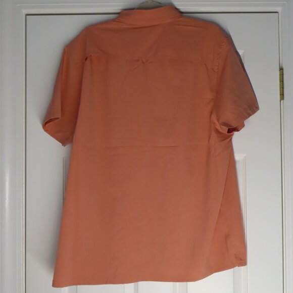 Xcaster UPF Sun Protction Fishing Shirt Vented Short Sleeves Button Front XL - Picture 2 of 11
